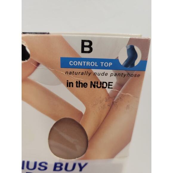 BareLeggs Size B Control Top Nude Two Pack Control Top & Sheer Panty Hose 2 Pack - Picture 2 of 10